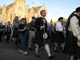 Clan Douglas (image 12) Clan Douglas members on parade right side