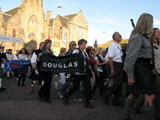 Clan Douglas (image 14) Clan Douglas members on parade right side with banners
