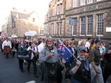 Clan Douglas (image 24) Clan Douglas on parade by Milton House right side - banners and a pint !
