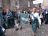 Clan Douglas (image 59) Clan Douglas on parade on Castle Hill by the Weavers
