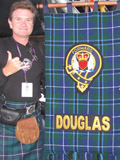 Clan Douglas (image 62) Hamish Douglas Burgess with the Clan Douglas banner at the Castle Esplanade