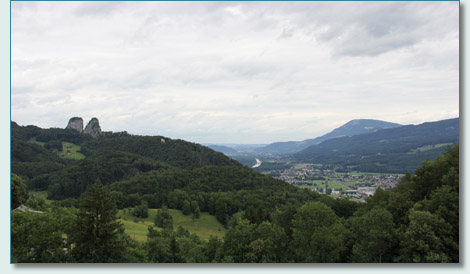 The Barmsteine from Bad Dürrnberg above Hallein, Austria