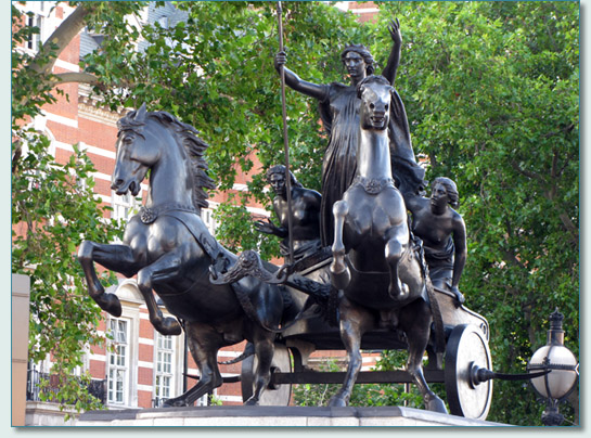 Boudicca statue in London