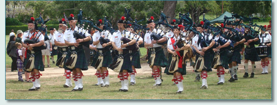 The Celtic Pipes and Drums of Hawaii, at the Hawaiian Scottish Festival '09