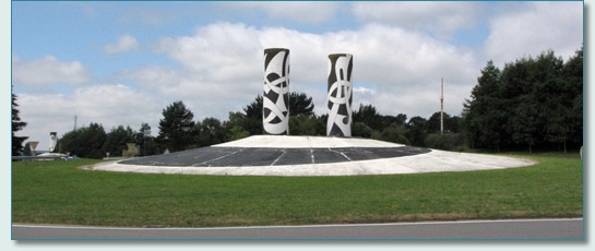Celtic Art roundabout in Brittany.