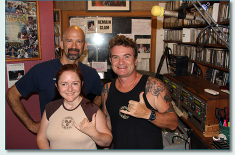 Daniel Vicars, Molly Bauckham and Hamish Burgess on the Maui Celtic Radio Show, Mana'o Radio, Wailuku, Maui