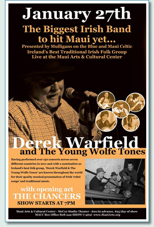 Derek Warfield and The Young Wolfe Tones at the Maui Arts & Cultural Center