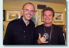 Duncan Chisholm and Hamish Burgess at Wolfstone's 20th Anniversary Concert in Pitlochry