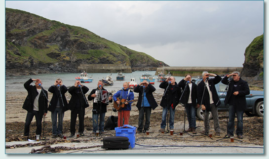 Port Isaac's Fisherman's Friends, in Port Isaac, Cornwall - June 2012