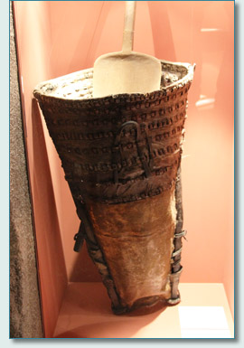 Ancient Leather Salt Backpack, Museum Hallstatt, Austria 