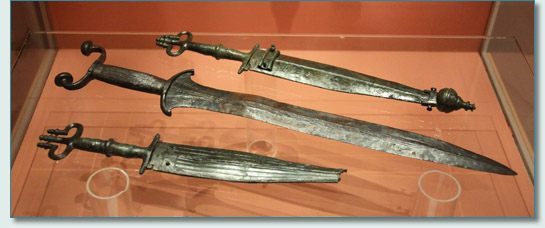 Swords in the Museum Hallstatt