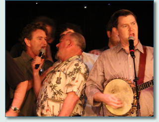 Hamish Burgess, Seamus Kennedy, Mairtin de Cogain and Rory Makem - Irish Music Cruise Grand Finale 2012