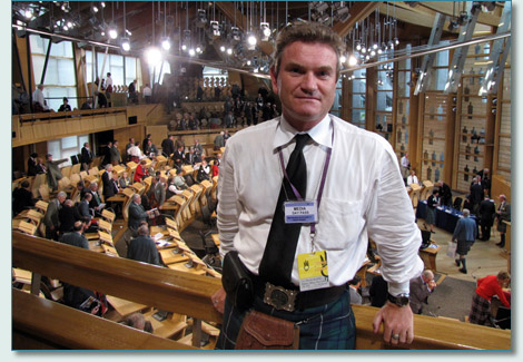 Hamish Douglas Burgess at the Clan Convention, Scottish Parliament, Edinburgh 2009