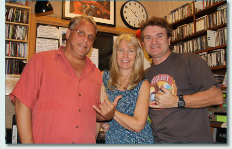 Michael Riedel, Jennifer Fahrni and Hamish Burges on the Hogmanay/New Year Maui Celtic Radio Show on Manao Radio, Maui, Hawaii