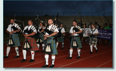 Ilso of Maui Pipeband at the Central Maui Relay For Life '07