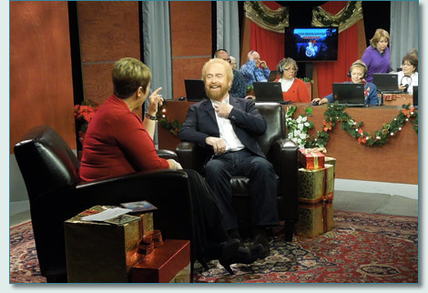 Cyndy Canty and George Millar on the "The Irish Rovers Christmas" on DPTV 