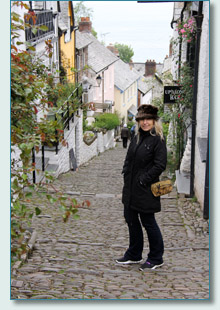 Jennifer Fahrni in Clovelly, North Devon