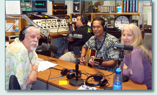 Joel Agnew & Gary at 1110am, with Wilmont Kahaialii and Jenifer Fahrni of the Kaiulani Project