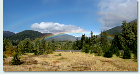 Double rainbow near Kelowna, BC Canada