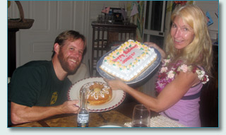 Liam Cooney and Jennifer Fahrni birthdays, Kauai 2009