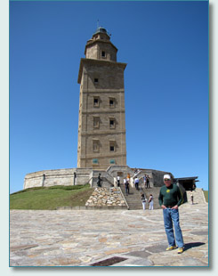 Lighthouse at La Coruna, Galicia, Spain