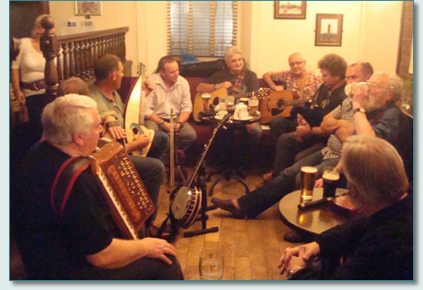 Traditional music session at Lisbarnett House, Lisbane, near Comber, Co.Down