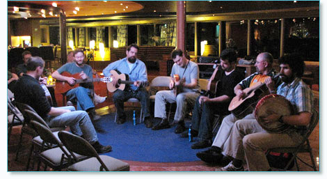 Makem & Spain Brothers, Seamus Kennedy, and Máirtín de Cógáin - Irish Sessions at Sea to Alaska, May 2011