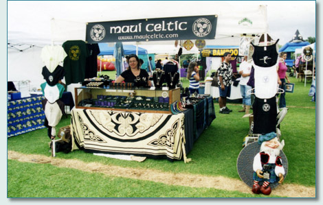 Maui Celtic Booth, Kula School HArvest Festival, Maui '06