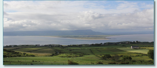View from Hilltop Lodge across Lough Foyle to Magilligan Point, Co.Derry