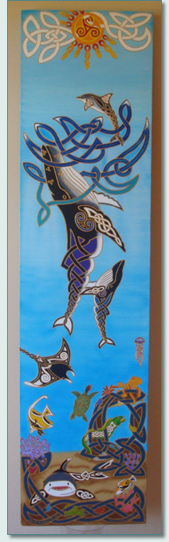 'Maui Celtic Ocean' '09 by Hamish Douglas Burgess, Hawaiian Marine Life in a Celtic Style