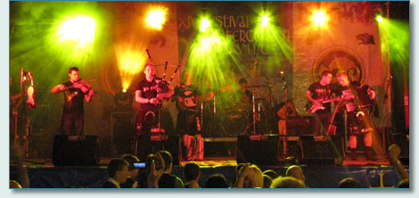 Skerryvore, rocking the Festival Intercéltico de Avilés y Comarca, 2010