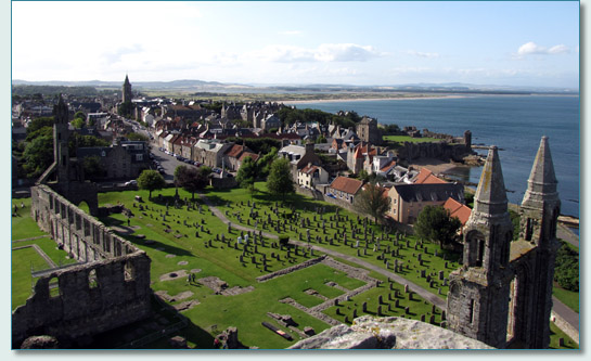 St.Andrews from the top of St.Rule's Tower