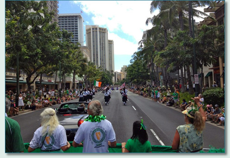 The Friends of St.Patrick Honolulu St.Patrick's Day Parade 2012