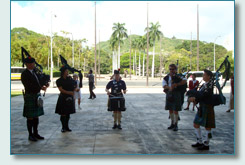 Hawaii Tartan Day Pipers at the State Capitol
