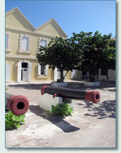 Canons outside the Government Buildings, Grand Turk, Turks and Caicos