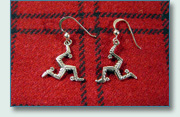 Manx Trinacria Earrings - 6347