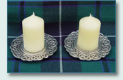 Pewter Candle Holders<br>
only 1 single left at $49.95 - PA03x2