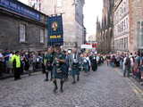 Clan Douglas (image 55) Clan Douglas on parade on Castle Hill by the Weavers
