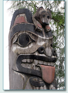 Pacific North-west totem, Ketchican, Alaska