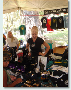 Maui Celtic booth at the Honolulu Scottish Festival '07