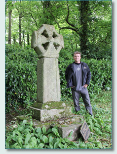 Celtic Cross at Prideaux Place, Padstow, Cornwall