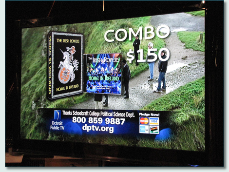 Hamish Burgess cover art for The Irish Rovers "Home in Ireland" DVD on Detroit Public Television - June 2011