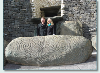 Hamish and Jennifer at Newgrange