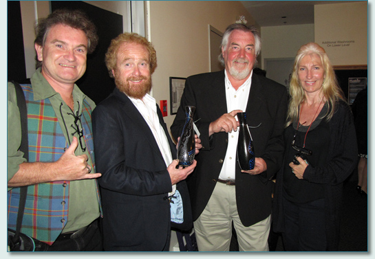 Hamish Burgess, George Millar, John Reynolds, and Jennifer Fahrni at the Vancouver Island Music Awards, Courtenay BC - June 2011