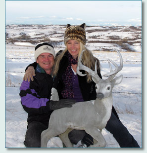 Hamish Burgess and Jennifer Fahrni near Airdrie, Calgary, Alberta - December 2010 
