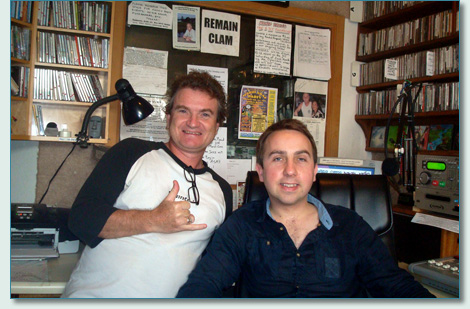 Hamish Burgess and Oisín Mac Diarmada, on The Maui Celtic Radio Show, Wailuku, Maui - Feb 2012