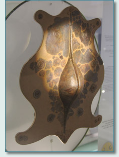 Celtic shield at the Keltenmuseum Hallein, Austria